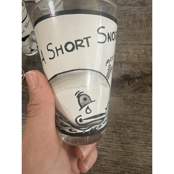 Vintage MCM Anchor Hocking Roving Eye Glasses Googly Here’s Looking At You RARE - Picture 10 of 13